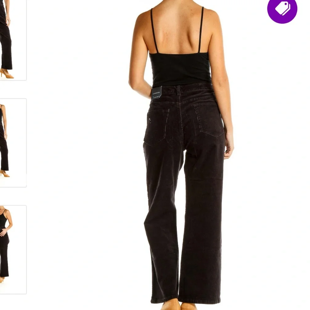 Talbots Cotton/Lycra/Spandex Velour Like Pants. Black. Size‎ 10 (562) - Picture 3 of 13